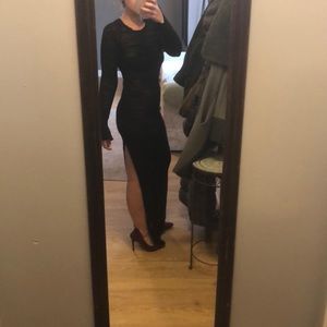 Floor length BCBGMAXAZRIA sheet dress